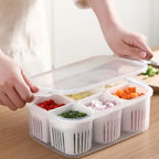 Fridge Organizers Storage Box Set-6 (Grid box khana-6)