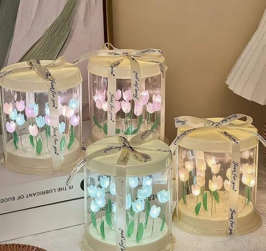 Round Tulip Lamp for Bedroom Decor PACK OF 1