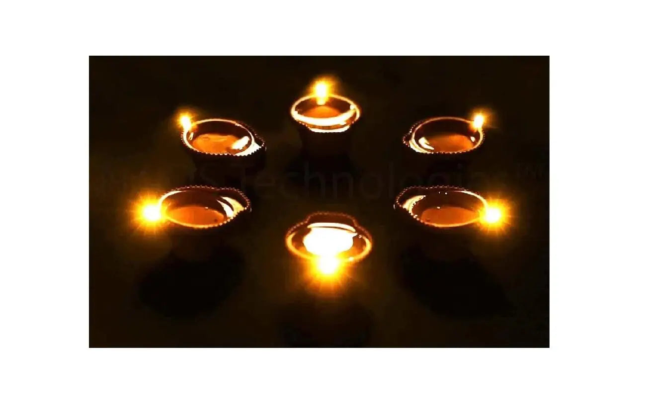 LED Light Water Sensor Diyas Plastic with, Ambient Lights(pack of4)