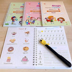 Magic Book for Kids, Sank Magic Practice Copybook(4 Book+10 Refill+1 Pen+1 Grip) - CL-RA-1345
